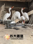 彩繪玻璃鋼鶴