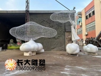 鐵藝云朵雕塑